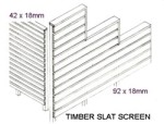 Build a timber slat fence